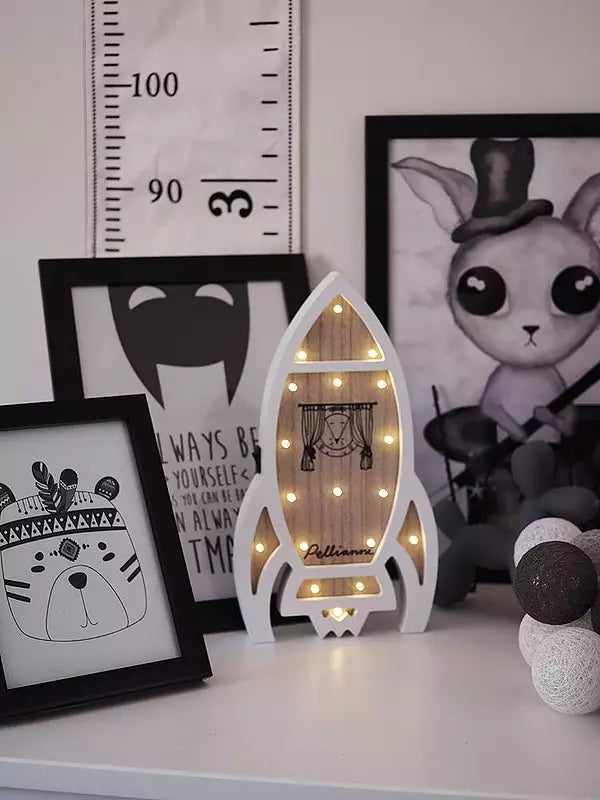 Holzlampe Rocket
