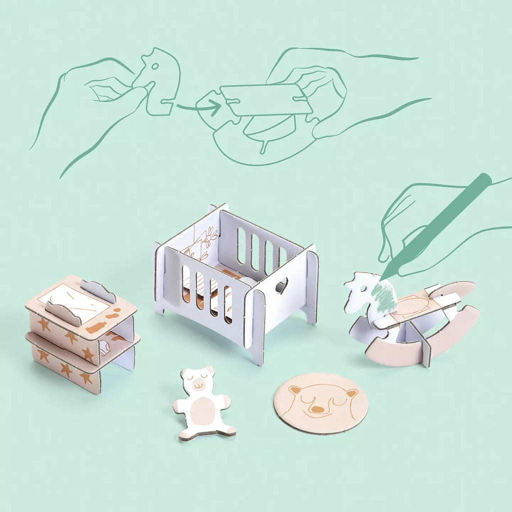 Puppenhaus aus Hartpappe