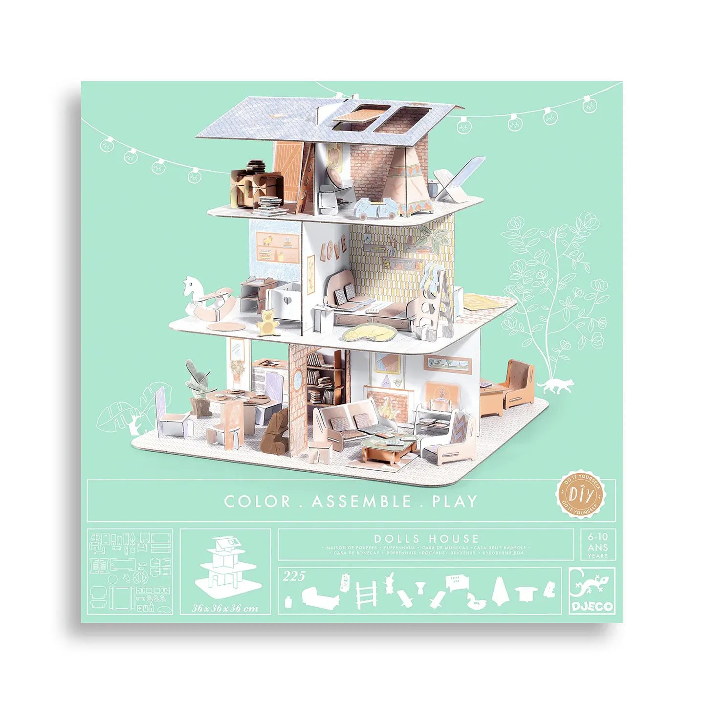 Puppenhaus aus Hartpappe